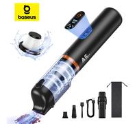 Baseus A5 Air Car Vacuum Cleaner 2-in-1 Powerful Wireless Cleaner Strong Suction Handheld Car Cleaning Portable Home Appliance Black