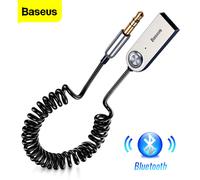 Baseus Bluetooth 5.0 Aux Adapter Wireless Car Receiver USB to 3.5mm Built-in Mic