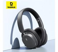 Baseus Wireless Headphones Bluetooth 5.3 HIFI Level Earphone 40mm Driver Foldable Over Ear Headsets 70H Playtime Spatial Audio Bowie D05 Gray