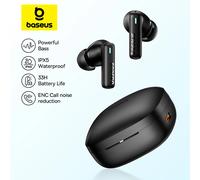 Baseus Bowie E19 Wireless Earphones Bluetooth 5.3 Big Bass 12mm Drivers IPX5 Waterproof Earbuds 33Hrs Battery Life Headphones White