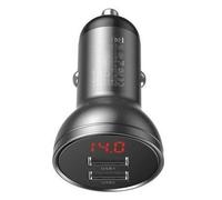 BASEUS CCBX-0G Con PANTALLA 2X USB 4 8A 24W CARGADOR (Grey)