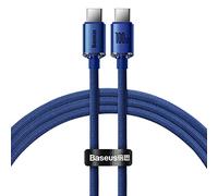 Baseus Crystal Shine 100W 120cm PD Type-C charging cable Blue