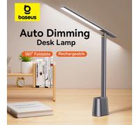 Baseus Foldable Desk Lamp USB Rechargeable Eye Protection LED Table Lamp Smart Auto Dimming for Study Read Bedside Night Light