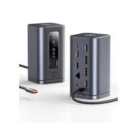 Baseus Docking Station, Spacemate(Win) 11 in 1, Triple Display, 4K HDMI and DP, 10Gbps USB A/C Ports, Gigabit Ethernet, 100W PD, Audio, Laptop Docking Station for Windows/Dell/HP/Lenovo/Asus/Acer/Mac