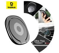 Baseus Finger Ring Phone Holder for iPhone 17 Air 16 15 Pro Max Mini Samsung Phone Metal Bracket Mobile Phone Accessories Stand Silver