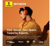 OS-Baseus Inspire XH1 Wireless Noise Cancelling Headphones Sunset Coral