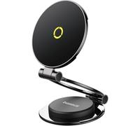 Baseus MagSafe Car Mount, Thin Foldable 360° Rotation Magnetic Phone Holder for Car iPhone Car Holder Mount Dash Phone Fit for iPhone 12-16series.