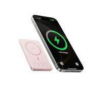 Baseus MagSafe Power Bank 10000 mAh Qi2 for iPhone 17/16/15/14/13/12, Pink