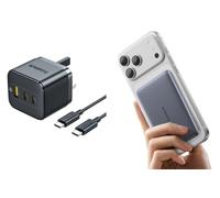 Baseus Magsafe Powerbank Ultra Slim 5000mah 20w with fast charging charger 65w