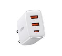 Baseus Mains Charger Triple Output 2 USB-A/USB-C 30W Model CCCP30UE, White