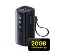 Baseus MIFI Mobile WLAN Router, Laptop Power Bank 20000mAh 67W USB-C Port with Retractable Charging Housing (4G/LTE up to 150Mbps Download, Hotspotl) for Travel, Campers, Office and Much More