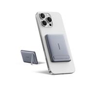 Baseus Mini MagSafe Powerbank 5000 mAh Qi2 Certified with Folding Stand, PD 20 W Magnetic Power Bank, USB C Wireless Power Bank, Compatible with iPhone 17/16/15/14/13/12/Pro/Pro Max Series, Grey