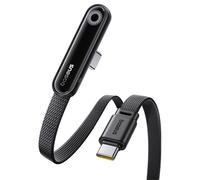 BASEUS MVP 3 1m 100W Fast Charging Type-C to Type-C 90 Degree Elbow Nylon Braided Data Cable - Black