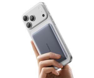 Baseus Picogo AM41 Power Bank, 0.3" Ultra Slim 5000mAh Magsafe Powerbank, PD 20W Fast Charging, Portable, Mini Wireless Magnetic Battery Pack with USB C Cable for iPhone 17 Air/16/15/14/13, Space Grey