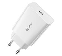 Baseus Quick Charge 3A Wall Charger with 20W USB-C Port, White