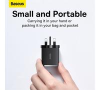 Baseus Quick Charger 2U+C 30W Black
