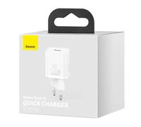 Baseus Super Si 20W USB-C Charger Set with Lightning Cable - White (1m)