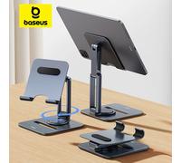 Baseus Tablet Stand For iPad Pro 12.9 11 Xiaomi Tablet Aluminum Desktop Holder For iPad Stand Bracket Mount Support Holder Stand Rotatable Foldable