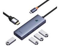 Baseus UltraJoy 5w1 5-Port Hub (1 x HDMI4K@30Hz + 4 x USB 3.0) Grey