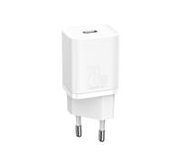 Baseus USB-C Sector Charger 20W Model CCCJGCE Super Si Quick, White