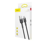 BASEUS USB CABLE TO USB-C CAFULE 3A 1M GREY-BLACK