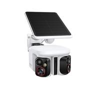 Baseus X1 Pro Dual-Tracking Solar Security Camera Outdoor Wireless, Dual 3K AI Cameras, 300° Pan, Color Night Vision, 8× Zoom, Local Storage up to 512GB, IP65, No Subscription