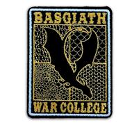 Basgiath War College Patch 3" 4th Wing Fantasy Book Lover Embroidered Patches for Backpack, Hat, Jackets, Iron On Sew On, Uniform DIY Embroidery PVC Patches Gift, Accessories for Him Her 3 Inch