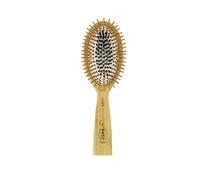 Bash Brushes Fusion Brush - world first freestanding hair brush. Bamboo pins with bristle core for superior conditioning and shine. Anatomically designed for comfort