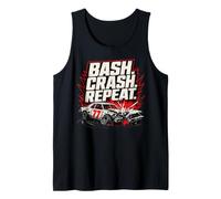 Bash Crash Repeat Banger Racing Tank Top