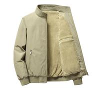 BASHAMAN Men Long Sleeve Jacket Holiday Travel Fashion Outdoorjacket Temperament All-Match Classic Lightjacket Casual Unique Trend Transitionjacket F-Light Khaki 8XL