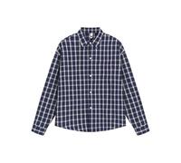 BASHAMAN Men's Long Sleeve Shirt Lightweight Comfortable Casual Button Placket Shirts Classic Fashion Checkered Tops A-Blue M