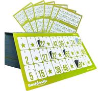 Bashtastic Bingo Cards - Die Cut Bingo Cards, Bingo Game Adults, Bingo Block for Bingo, Reusable Bingo Cards, Numbered and Different from Each Other. (Yellow, 1008 Bingo Cards)