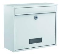 Basi 2170-0662 BK 900 Mailbox Steel White 2 Keys Name Plate 1 pc