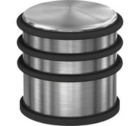 Basi 7704-0027 Doorstop Stainless Steel Non-Slip Rubber Foot 75x78mm