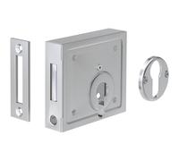 BASI 9900-0005 Rim Lock for Wooden Doors/Gates, 39 mm Mandrel, DIN L/R