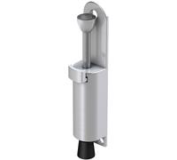 Basi Doorstop Stainless Steel Look Fixing Foot Control 157x29mm