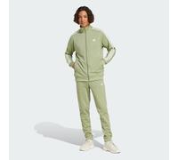 adidas Men's Basic 3-Stripes Tricot Track Suit, tent green/off white, S