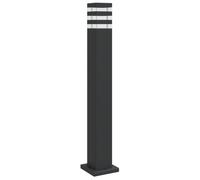 vidaXL Outdoor Floor Lamp Black 80 cm- Durable Die-cast Aluminium IP44 Rating- Perfect for Gardens, Driveways, and Pathways- 220-240 V~, 50 Hz, E27 Bulb Compatible
