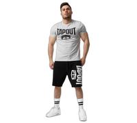 Tapout Men's Active Basic Tee T-Shirt, Marl Grey/Black, L