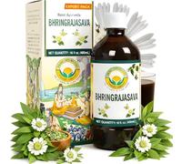 Basic Ayurveda Bhringrajasava Herbal Tonic Drink | Natural Ayurvedic Syrup with Fermented Bhringraj for Hair & Scalp Care | Traditional Herbal Liquid for Daily Wellness | 400ml (Pack of 1)