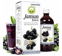 Basic Ayurveda Jamun Juice | First Press Virgin Jamun Drink | Natural Herbal Java Plum Juice | Rich Fruity Taste for Daily Wellness | Plant-Based with No Added Sugar | 480 ml