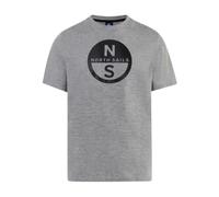 NORTH SAILS Men's T-Shirt Crew Neck Short Sleeve Cotton with Print Item 692972 Basic T Shirt Short Sleeve, 0787 Dark Denim, XXL