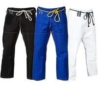 Basic BJJ GI Pants - Durable and Comfortable Brazilian Jiu-Jitsu Gi Pants- Designed by Experts, Available in White, Black & Blue