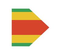 Basic Brand Baseball Training | Colorful Stripe Skid Mat for Throwing | Weatherproof High Visibility Accessories for Beginner Players Coaches