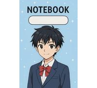 Basic Cartoon Style Composition Notebook, 6/9 inch.: Colorful Anime style school notebook for Boys. 100 lined pages and homework space