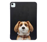 Basic Case for iPad Air 13 inch (M3 2025 /M2 2024) with Soft TPU Reinforced Corner Slim Fit Cute Cartoon Cats Dogs Shockproof Tablet Black Cover Design for 2024/2025 13-inch iPad Air - Harrier