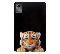 Basic Case for Lenovo Tab M11 Case 11 inch 2024 (TB330FU) with Soft TPU Reinforced Corner Slim Cute Cartoon Shockproof Tablet Black Cover for Lenovo Tab M11 Tablet - Baby Tiger