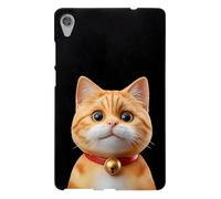 Basic Case for Lenovo Tab M8 4th Generation Cover, TB-300FU, Lenovo M8 4th Tablet Case 8 Inch with Soft TPU Anti-Scratch Cute Cartoon Cats Dogs Shockproof Black Cover - Ginger Cats