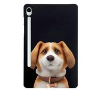 Basic Case for Samsung Galaxy Tab S10 Lite/ S10 FE 2025/ S9 FE 10.9 Inch/ S9 11 Inch 2023 with Soft TPU Slim Cute Cartoon Cats Dogs Shockproof Black Cover - Harrier