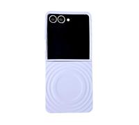 Basic Case for Samsung Galaxy Z Flip7 FE 2025 / Galaxy Z Flip6 2024 Cover for Women Shockproof Slim Fit Non-slip PC Pocket Case Colourful Cute Phone Skin Support Wireless Charging Purple